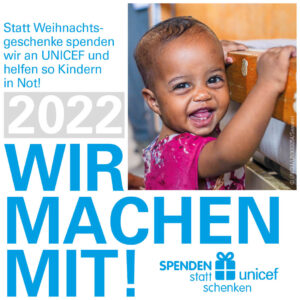 UNICEF Spenden statt Schenken 2022