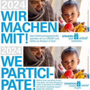 UNICEF Spenden statt Schenken 2024/2025